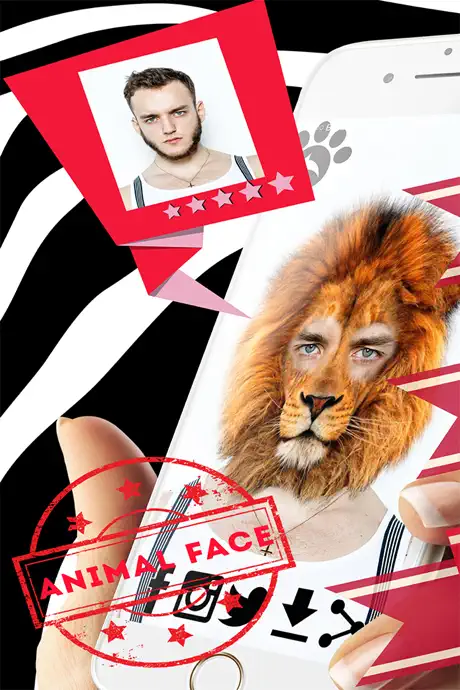 Animal Head Photo Montage Maker – Best Funny Face Changer and Pi