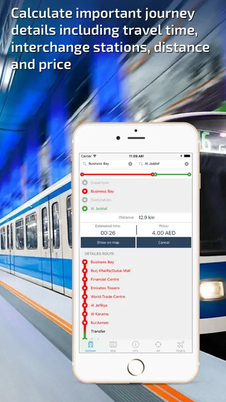 Dubai Metro Guide and route planner screenshot 3 of 5