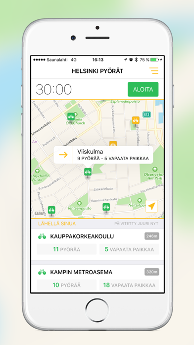 Screenshot #1 pour Helsinki-pyörät