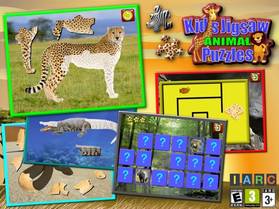 Children`s Animal Jigsaw Puzzles
