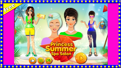 Screenshot #1 pour Princess Summer Party Salon:Girls makeup,makeover,spa and dressup games