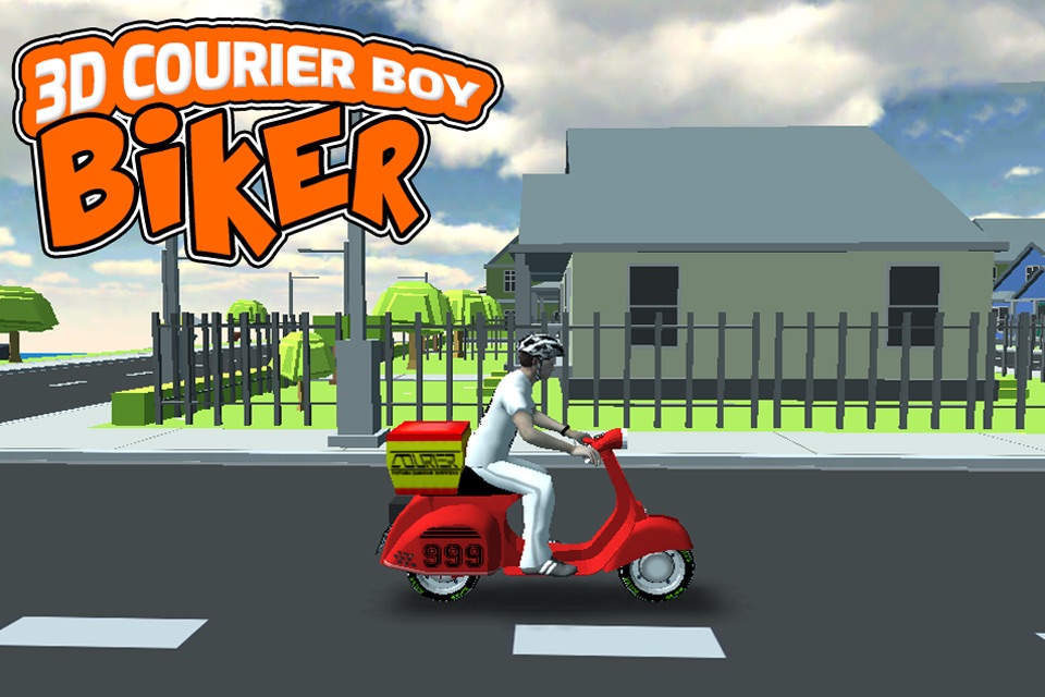 3D Courier Boy Biker screenshot 4