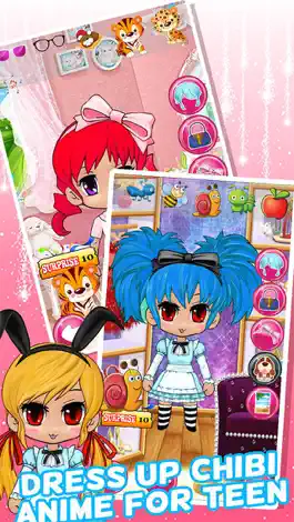 Game screenshot Dress Up Chibi Character Games For Teens Girls & Kids Free - kawaii style pretty creator princess and cute anime for girl apk