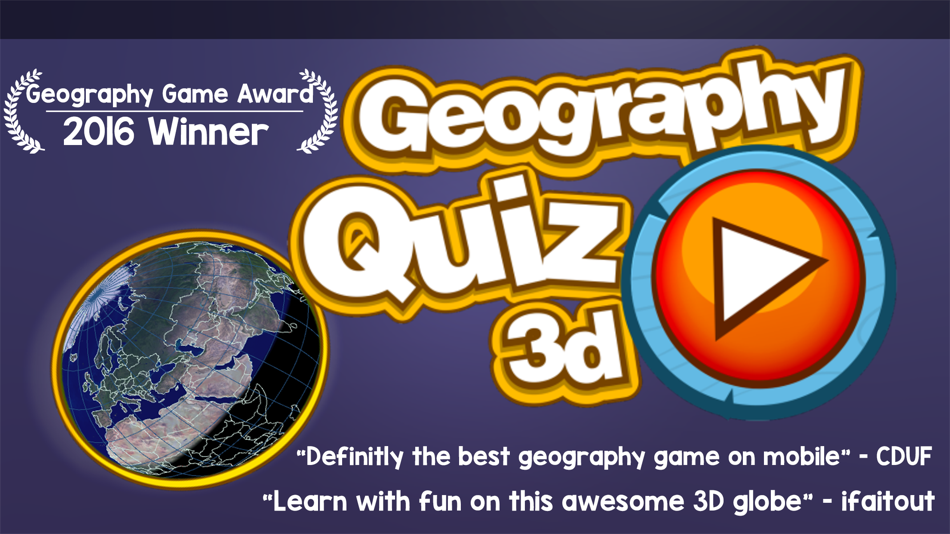 GEO GLOBE QUIZ 3D - Free World City Geography Quizz App - 1.5 - (iOS)