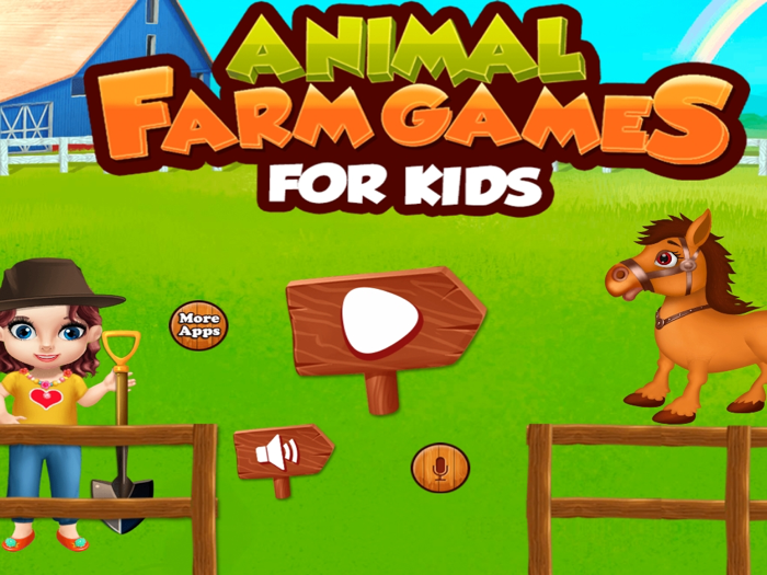 Animal Farm Games For Kids  animals and farming activities in this game for kids and girls - FREE