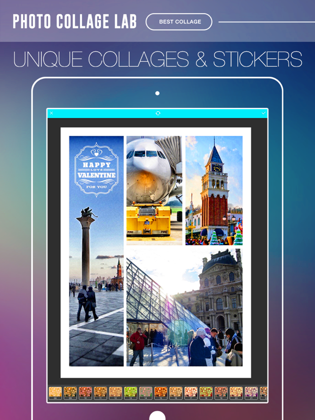 ‎Photo Collage Lab - photo collage maker, selfie editor & camera blender Screenshot