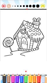 coloring book the house free games for kids screenshot