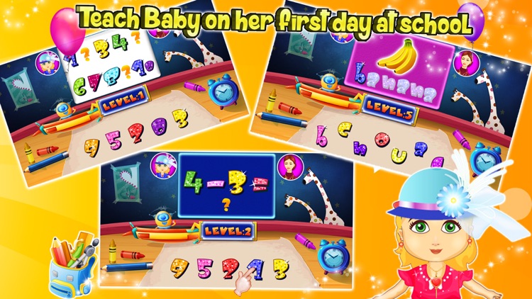 Baby First Day At School – kids learning & education game screenshot-3