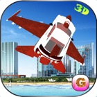 Futuristic F16 Flying Car Free Simulator – Jet fighter Car Air Stunts