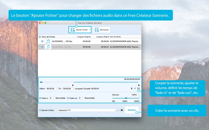 Screenshot #1 pour Free Any Créateur Sonnerie - Créer de toute MP3