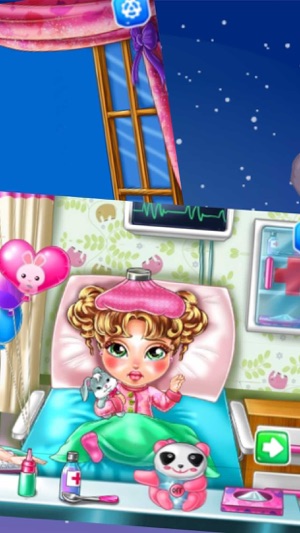 可爱的女孩生病了:幼儿教育益智游戏(圖2)-速報App