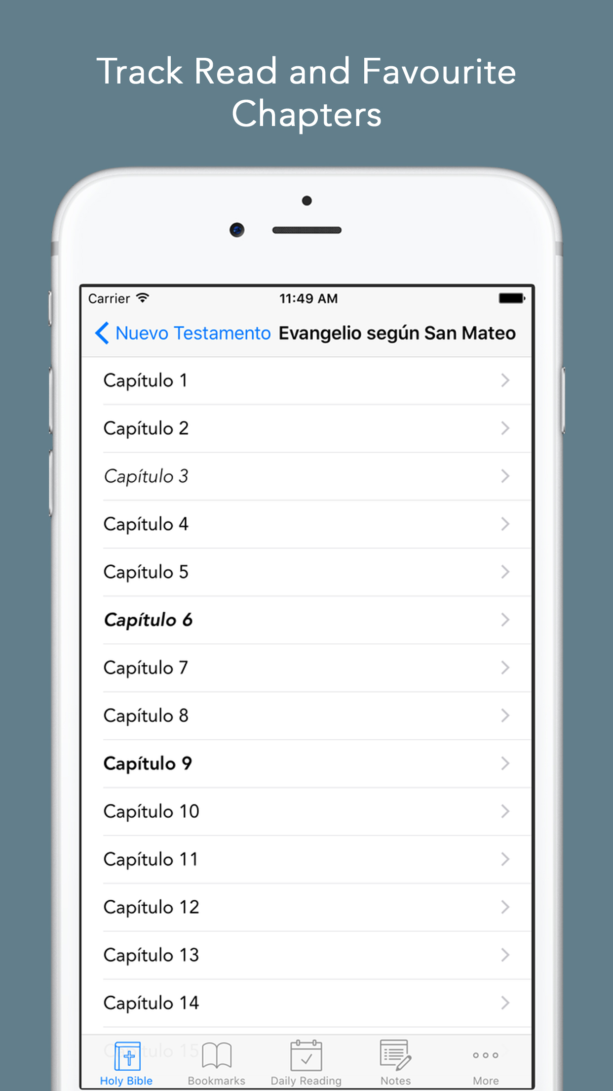 Spanish Bible: Easy to use Bible app in Spanish for daily offline Bible Book reading