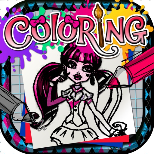 Coloring Book : Painting Pictures on Monster High Cartoon for Pro icon