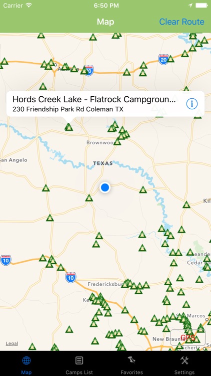 Texas – Camping & RV spots