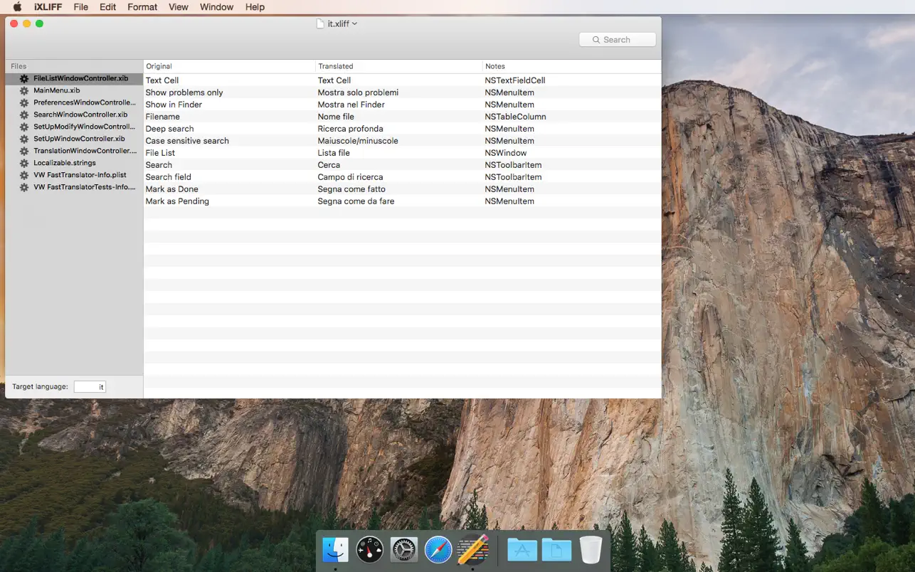 iXLIFF (macOS) Göre: VDS SRL