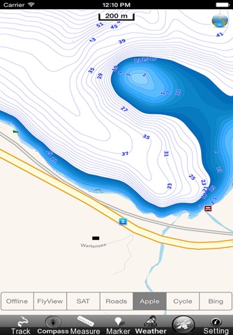 Sempachersee Hallwilersee und Baldeggersee GPS Navi Karte für bootfahren angeln und segeln screenshot 4