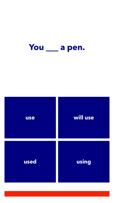 Screenshot 1 of EGQ Present Simple App
