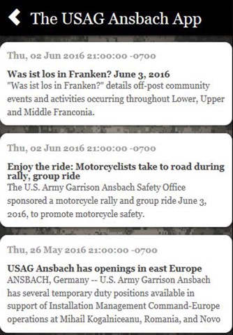 The USAG Ansbach App screenshot 3