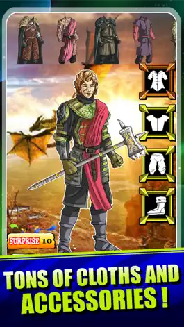 Game screenshot Create Your Own King Warrior - Fantasy Dragons Crows Winds of Winter for Game of Thrones Edition apk