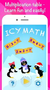 Icy Math Free - Multiplication times table for kids screenshot #1 for iPhone