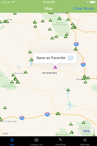 Wyoming – Camping & RV spots screenshot 3