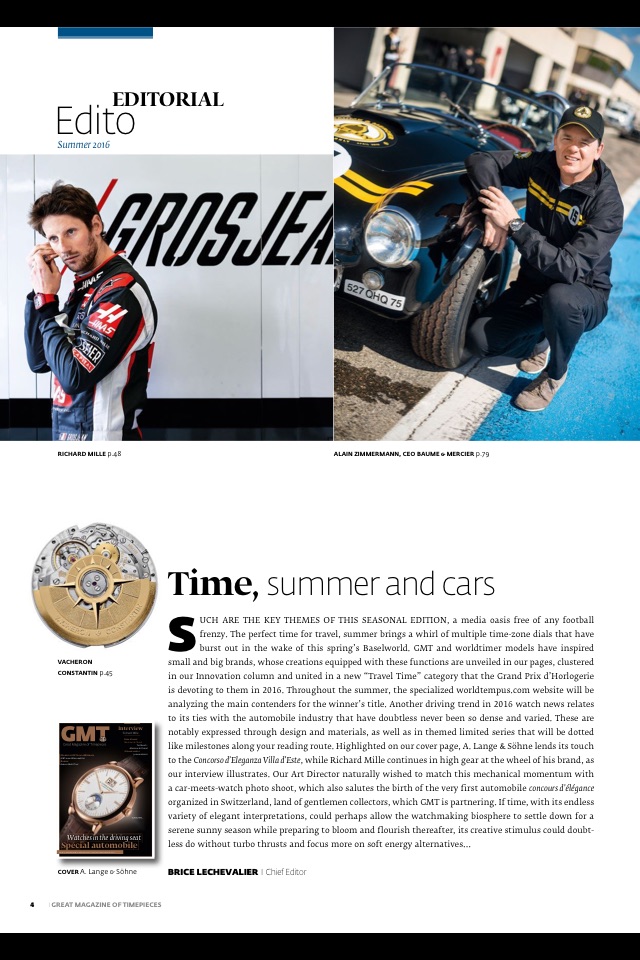 GMT, Great Magazine of Timepieces(French-English) screenshot 2