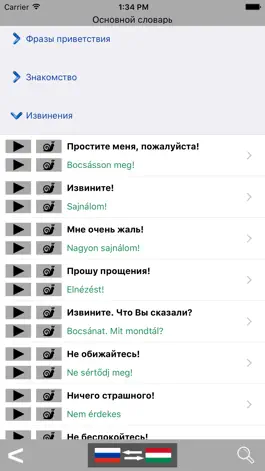 Game screenshot Русско / Венгерский говорящий разговорник словарь - Multiphrasebook apk