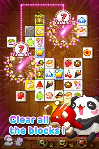 Panda Puzzle Mahjong screenshot 2