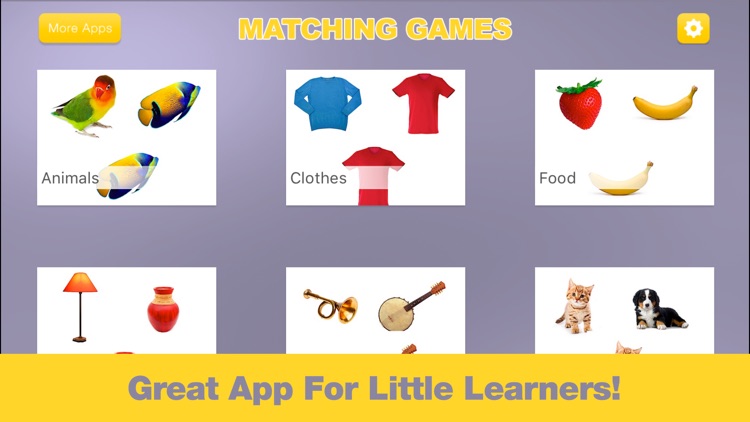 Baby Games - First Words Matching Game for Toddler Boys & Girls