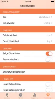 gewichtskontrolle - bmi iphone bildschirmfoto 4