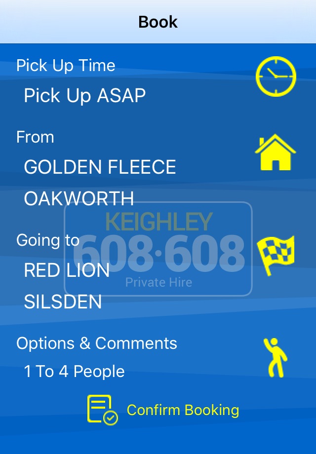 Keighley 608608 Taxis screenshot 2