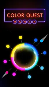 Color Quest Mania Free - Match Pins & Circle Colors screenshot #1 for iPhone