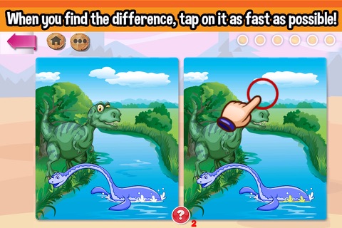 Dinosaurs Spot the Differences Game screenshot 3