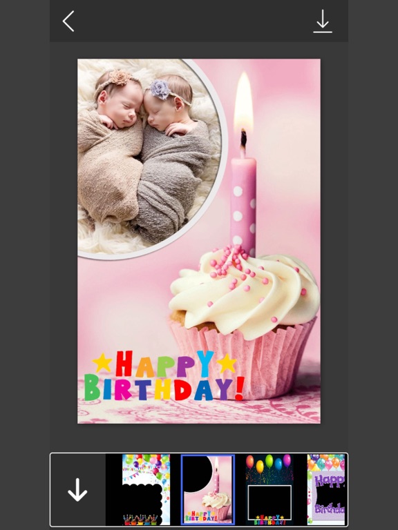 Screenshot #4 pour Birthday Greeting Cards - Instant Frame Maker & Photo Editor