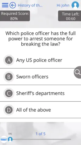 Game screenshot Learn US Law and US Criminal Law by GoLearningBus hack