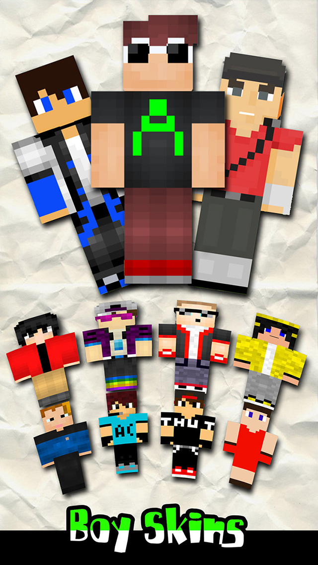 Boy Skin.s Creator for PE - Pixel Texture Simulator and Exporter for Mine.craft Pocket Edition Lite