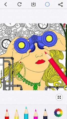 Secret Coloring Book - Free Anxiety Stress Relief & Color Therapy Pages for Adultのおすすめ画像1