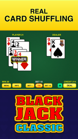 Blackjack Classic - FREE 21 Vegas Casino Video Blackjack Game screenshot