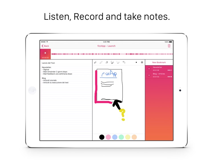 Meting - Audio Recorder, Text and Draw Memo