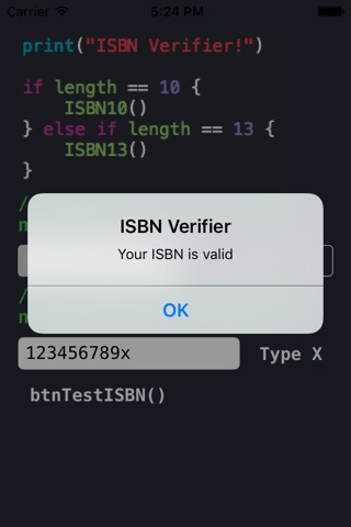 ISBN Verifier screenshot 2