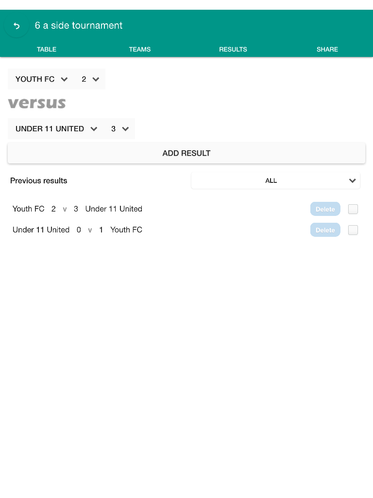 SportsTables League Manager