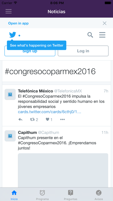 Inncosys Congresos iPhone screenshot