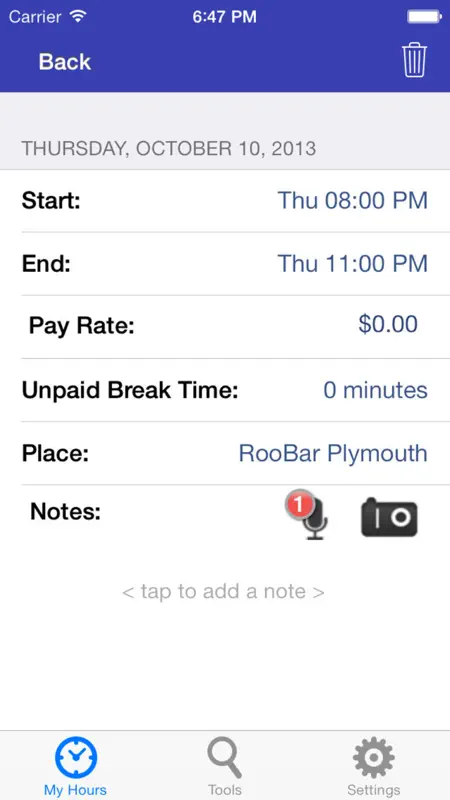 My Hours 2.0 screenshot 3 of 4