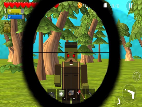 Pixel стрелялки Wars 3D - Block Gun Battle для iPad