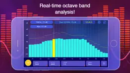 octave band real time frequency analyzer and sound level meter iphone screenshot 1