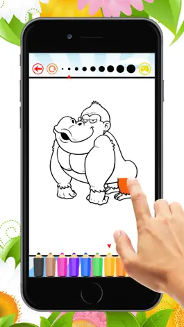 Game screenshot Monkey Coloring Book: Learn to olor and draw a monkey, gorilla and more mod apk