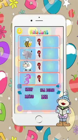 Game screenshot Fruits Vocabulary Relation : Preschool & Kindergarten Early Learning Games alphabet match free mod apk