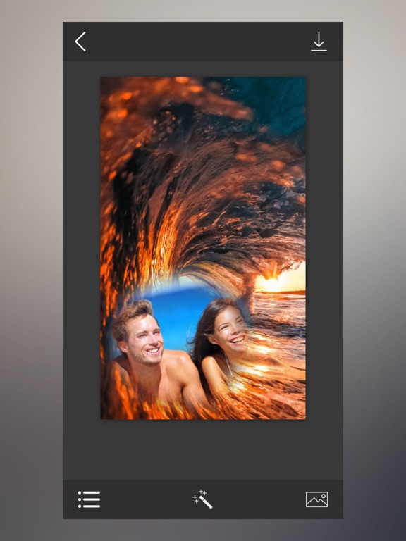 Ocean Wave Photo Frames - Elegant Photo frame for your lovely moments iPad screenshot 4 - Photo & Video app