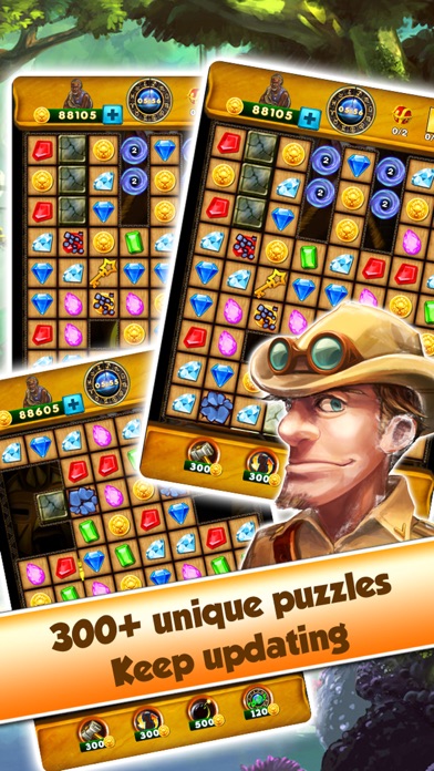 Screenshot #2 pour Super Jewel Mania 3 : Egypt Quest Match 3 Game