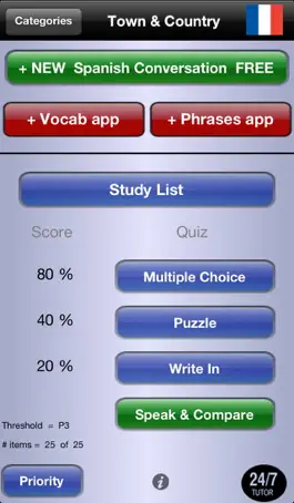 Game screenshot French  FREE  24/7 Language Learning apk